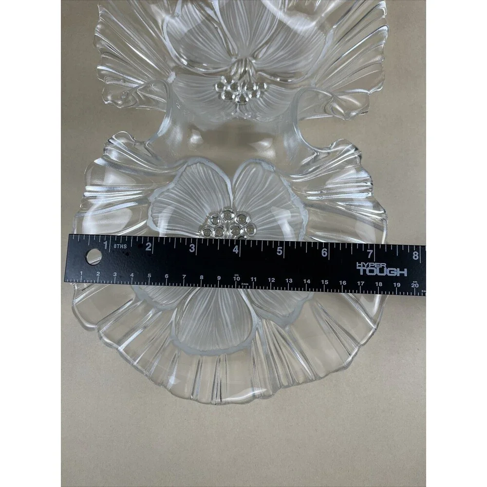 Mikasa Frosted Crystal Glass‎ Hibiscus 13